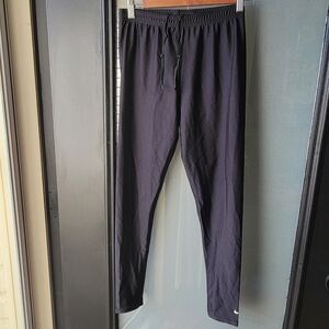 Nike Athletic Wear RN# 56323 Men's Jogger Running Pants M Black Logo Drawstring